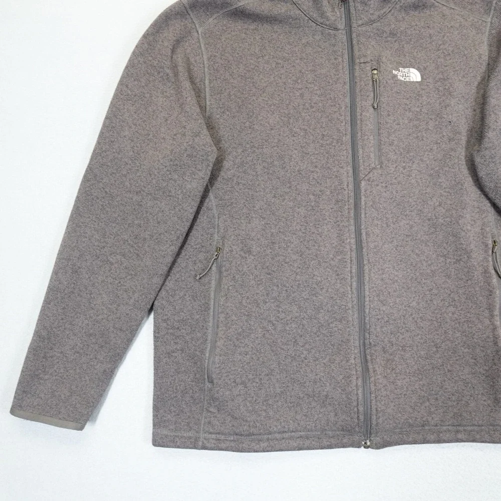 The North Face Jacket Mens Large Gray Gordon Lyons Full Zip Outdoor Warm